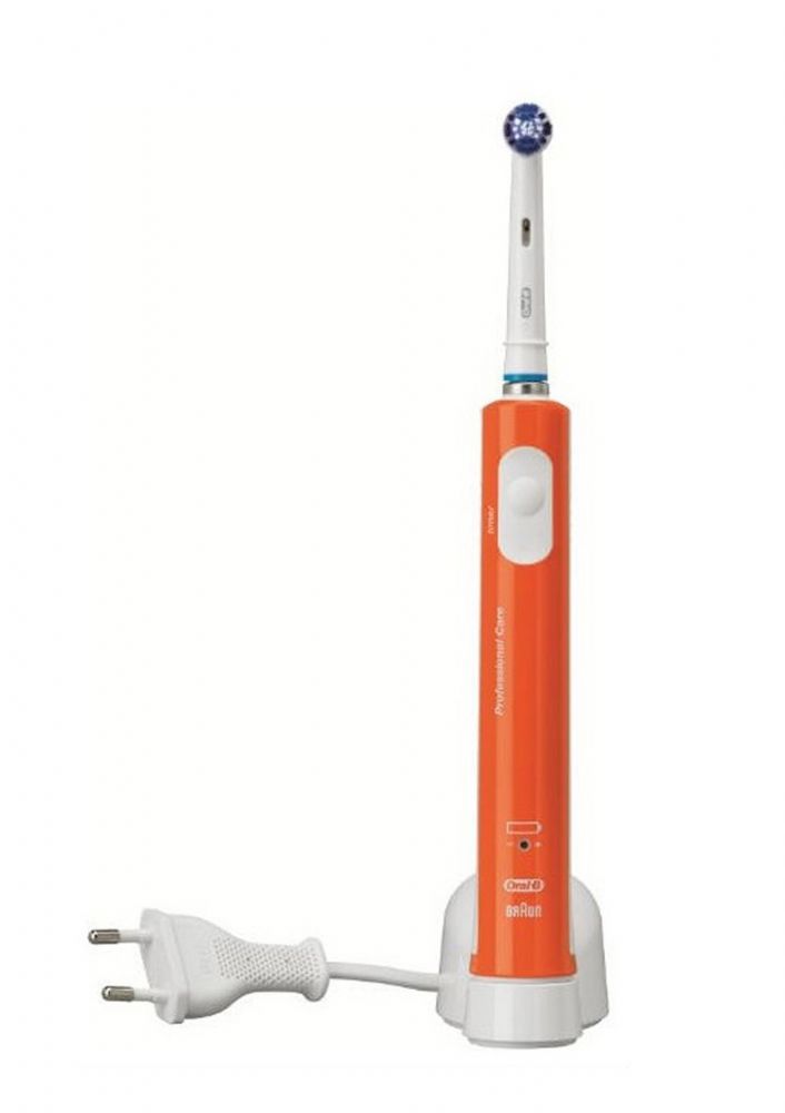 CEPILLO DENTAL BRAUN PRO 600 CROSS ACTION NARANJA